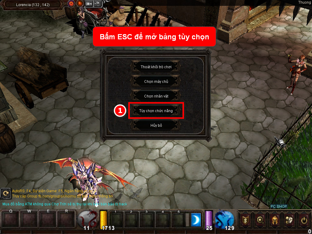 Chức năng chính của Game MU Thái Sơn