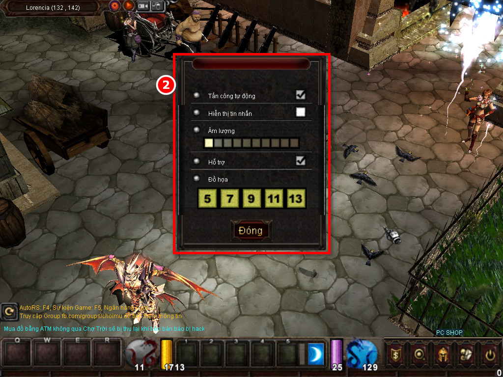 Chức năng chính của Game MU Thái Sơn